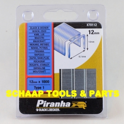 Nieten type  1 - 12mm 11,4x10,1mm | X70112